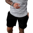 thumbnail image 4 of DYMADE Men Casual Zipper Lapel Short Sleeve Shirt And Shorts 2PCs Set, 4 of 4