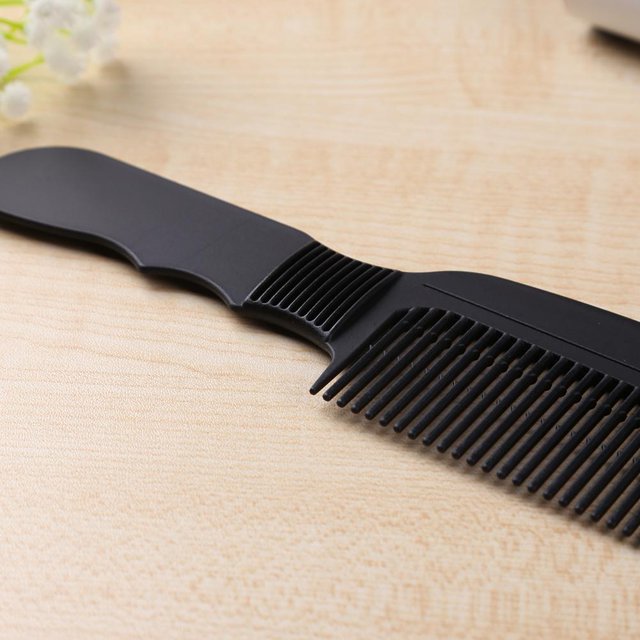 Cepillo de peluquería 3D antiestático de fibra de carbono (negro) Likrtyny Cuidado Belleza