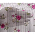 thumbnail image 4 of oneOone Viscose Chiffon Fuschia Pink Fabric Stripe|Leaves & Floral Artistic Fabric For Sewing Printed Craft Fabric By The Yard 42 Inch Wide, 4 of 4