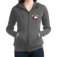 thumbnail image 1 of CafePress - Bull Skull Texas Pride - Women's Zip Hoodie, 1 of 1