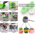 thumbnail image 2 of Moldes de silicona para manualidades creativas, mini macetas octagonales para cemento, yeso, moldes para manualidades, versátiles para múltiples usos, incluso aptos para horno y microondas, 2 of 5