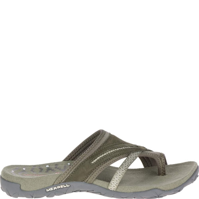 Sandalia Merrell Terran Post II Mujer Verde Oliva Polvoriento Talla 9 M