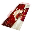 thumbnail image 4 of SDJMa Christmas Area Rug Non-Slip Low Pile Carpet Rug Indoor Outdoor Santa Snowman Reindeer Xmas Tree Runner Rug,Christmas Door Mat Entry Rug Floor Carpet Kitchen Holiday Decoration(16*47"), 4 of 8