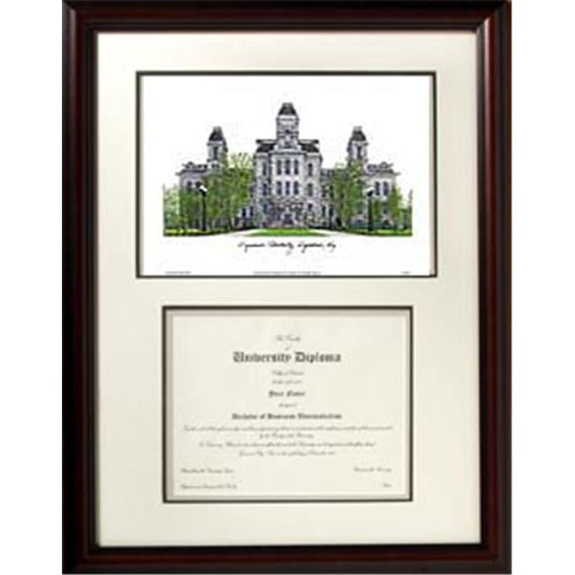 Campus Images NY999V Syracuse University Scholar Lithograph Frame