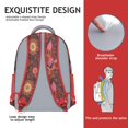 thumbnail image 4 of Exotic Paisley Artwork Waterproof Backpack - Vintage Boho Design & Spinal Support for Students, 4 of 6