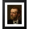thumbnail image 2 of Tadeusz Ajdukiewicz 19x24 Black Modern Framed Museum Art Print Titled - Portrait of Kazimierz Alchimowicz, Painter (1875), 2 of 5