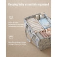 thumbnail image 2 of Organizador de pañales Blissful Diary con estampado floral, azul y floral, 2 of 7
