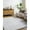 White/Oatmeal, variant on Livabliss Area Rugs for Living Room, 5x7 Sacramento Shag Modern White Rug, Bedroom Dining Room Home Decor Stain Resistant Carpet (5'3" x 7')