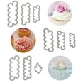 thumbnail image 2 of 9 Uds rosas claveles peonía 3d pétalo pastel cortador decoración molde, 2 of 5
