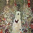 thumbnail image 3 of CafePress - Garden Path With Chickens By Klimt T Shirt - Men's Classic Graphic Cotton T-Shirt, 3 of 4