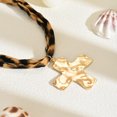 thumbnail image 4 of Collar Crucifix BJR Summer Ocean con estampado de leopardo, 4 of 4