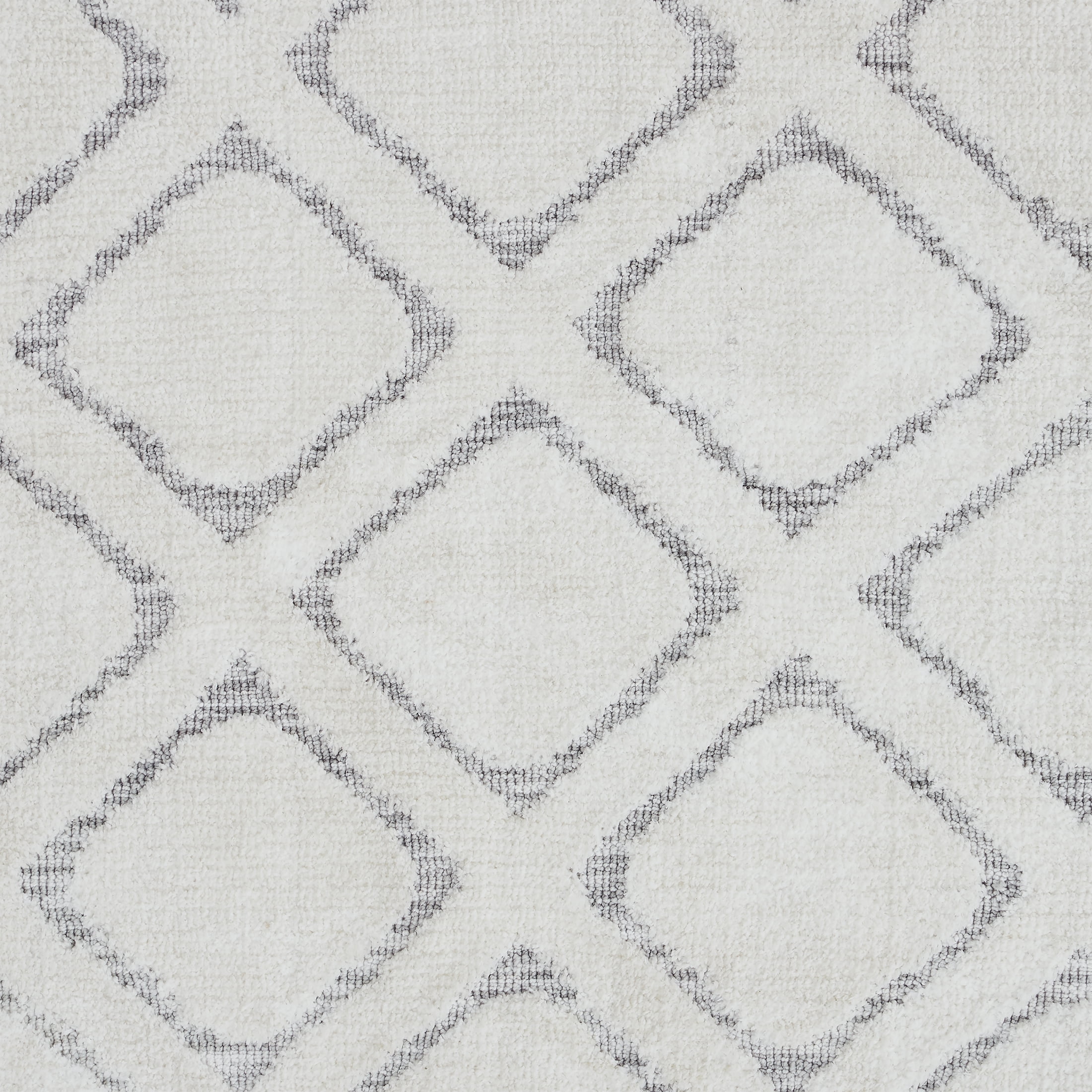 Better Homes & Gardens Tufted Diamond Indoor Area Rug, Ivory, High-Low Pile, 8' x 10'