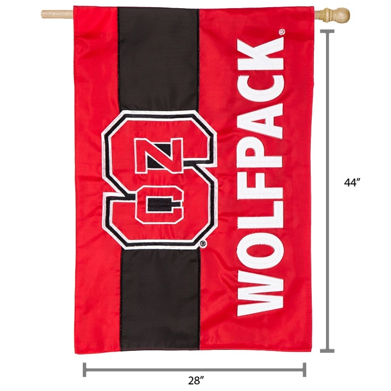 Nc State Wolfpack 28 X 44 Double Sided Embellish House Flag Walmart Com Walmart Com