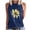 Navy, variant on Xixinqiwan Womens Casual Graphic Tee Summer Crew Neck Tank Tops Comfy Loose Basic T-Shirts Sleeveless Tunic Tops