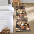 thumbnail image 3 of Yayeee Runner Rug for Bedroom 2'x6' Machine Washable Hallway Non Slip Mat, Gold Flower, 3 of 8