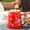 B, variant on Deeceymbur Santa Claus Ceramic Drinking Cup Complete Set with Lid Spoon Gift Box Included 2.6x4.1in