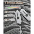 thumbnail image 4 of Lumiparty Heated Blanket King Size 90"x100", with Dual Control, Waffle Electric Throw Blanket with ETL Certified, 4 Heating Levels & 10 Hours Auto Off & Machine Washable, Gray, 4 of 8