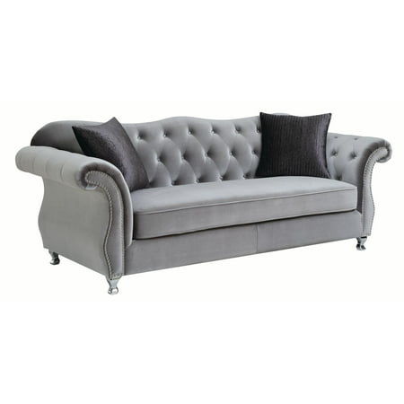 Frostine Sofa In Silver Frostine Sofa In Silver