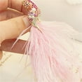 thumbnail image 3 of CZ Crysta Peacock Brooch Pin for Women Elegant Feather Tassel Lapel Pins Bird Animal Pearl Badge Delicate Dress Scarf Clips Accessories Jewelry, 3 of 11