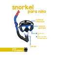 thumbnail image 2 of Juego De Buceo Snorkel Para Niños 7 Años Azul Bestway Protección Comfort UV, 2 of 4