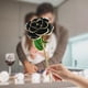 thumbnail image 5 of Rosa artificial para la decoración de la fiesta de cumpleaños de la boda de su esposa y novia. Negro, 5 of 7