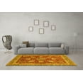 thumbnail image 3 of Ahgly Company Indoor Rectangle Abstract Yellow Modern Area Rugs, 2' x 5', 3 of 4