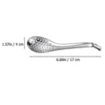 thumbnail image 2 of 6 Pcs Stainless Colander Caviar Spoon Stainless Steel Cocktail Spoon Catering Spoons Kitchen Slotted Spoon Julep Strainer, 2 of 3