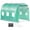 Green, variant on VEVORbrand Walk-in Tunnel Greenhouse, 15 x 7 x 7 ft Portable Plant Hot House w/ Galvanized Steel Hoops, 1 Top Beam, Diagonal Poles, Zippered Door & 8 Roll-up Windows, White