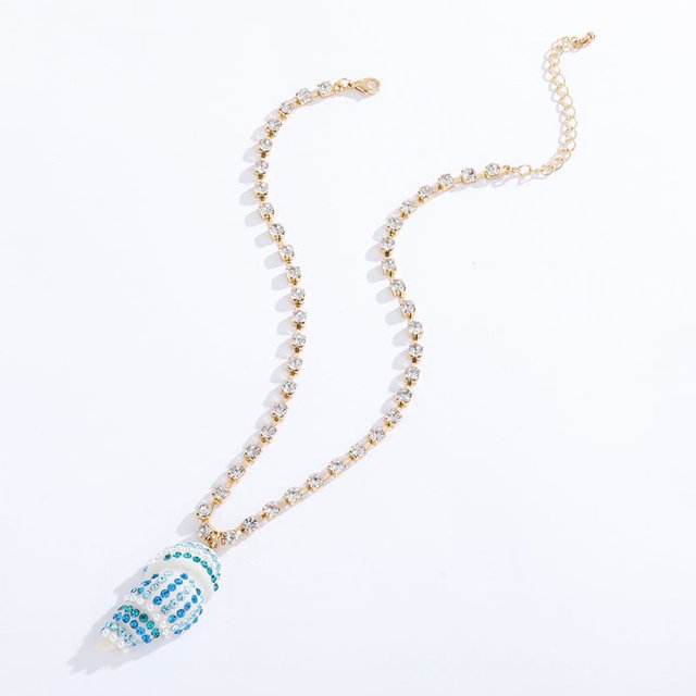 Collar de la serie Ocean, collar de caracola de resina de la serie Cote d'Azur