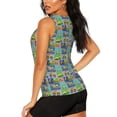 thumbnail image 3 of Haiem Construction Machinery Workout Tank Tops for Women, Athletic Sports Slim-Fit Tank Tops, Compression Sleeveless Dry Fit Shirts,Athletic Shirt-X-Large, 3 of 7