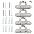thumbnail image 1 of 4pcs Ceiling Hook Home Stainless Steel U Shape Eye Plate Expansion Tube Awning, 1 of 4