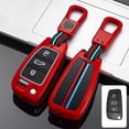 thumbnail image 3 of Key Fob Cover Compatible with Fit for Audi A4 A3 Q3 Q5 Q7 TT TTS RS3 S4 S3 A1 S6 RS4 RS6 Q2L ABS Smart Remote Key Case Keychain Case Holder Protector,Red, 3 of 6