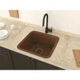 thumbnail image 3 of ANZZI  Isle Drop-In 19" Single Bowl Kitchen Sink-Hammered Copper - hammered antique copper, 3 of 5