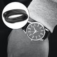 thumbnail image 2 of 6Pcs Watchband Ring Genuine Leather Watchband Loop Flexible Watch Strap Ring Watch Loop, 2 of 7