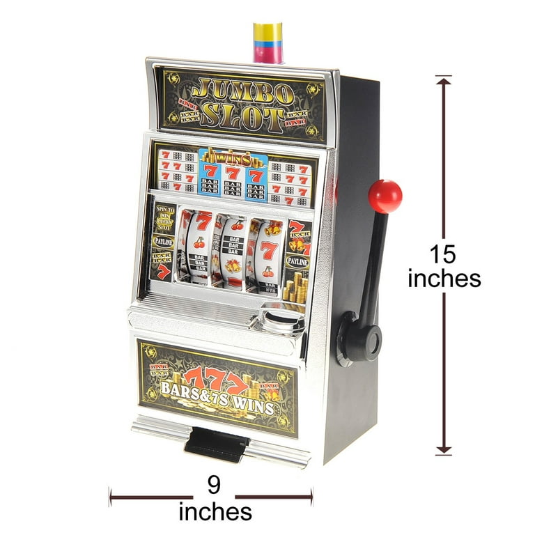 Lucky Sevens Casino-Style Jumbo Slot Machine Bank Replica for