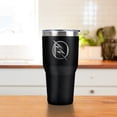 thumbnail image 3 of The Flash Zoom Logo Black Stainless Steel Tumbler 30 oz Coffee Travel Cup, Vacuum Insulated & Double Wall with Leakproof Sliding Lid, 3 of 6