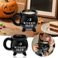 thumbnail image 2 of Zmoon Witch Cup Crucible Potion Cup Mug Ceramic Halloween Magic Coffee Cup, 2 of 7
