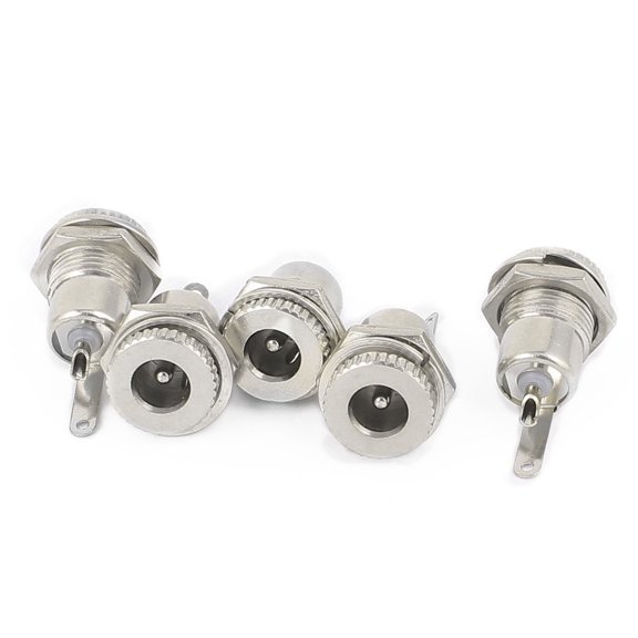 5pcs DC-099 Female 5.5x2.1mm Panel Mounting DC Power Jack Socket Connector
