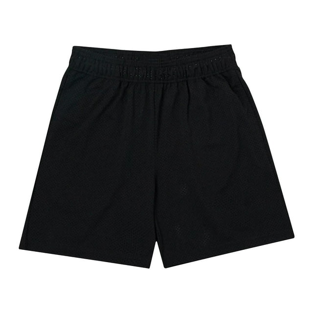 Dagugfen Shorts for Men Mesh Elastic Waist Lightweight Breathable Workout Running Gym Shorts Solid Color