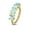 Clear, variant on Cartilage Nose Bendable Hoop with 5 Illuminating Stones Lined Set Design