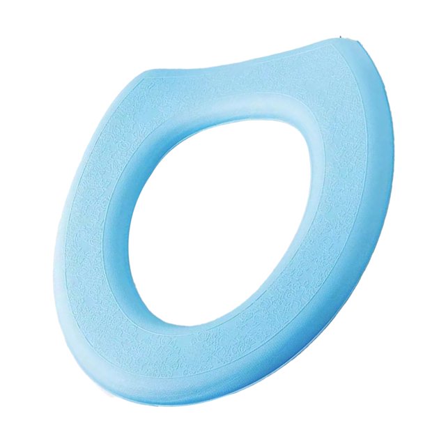 Funda para asiento de inodoro, cojín para asiento de inodoro EVA suave e impermeable, Universal con diseño autoadhesivo para baño