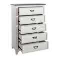thumbnail image 2 of Liberty Furniture Industies, INC Allyson Park 5 Drawer Chest in Wirebrushed White w/ Charcoal Top, 2 of 6