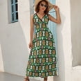 thumbnail image 7 of Happy Holiday Gingerbread Sleeveless Dress evening dresses ladies women's evening dress dress korean style, 7 of 7