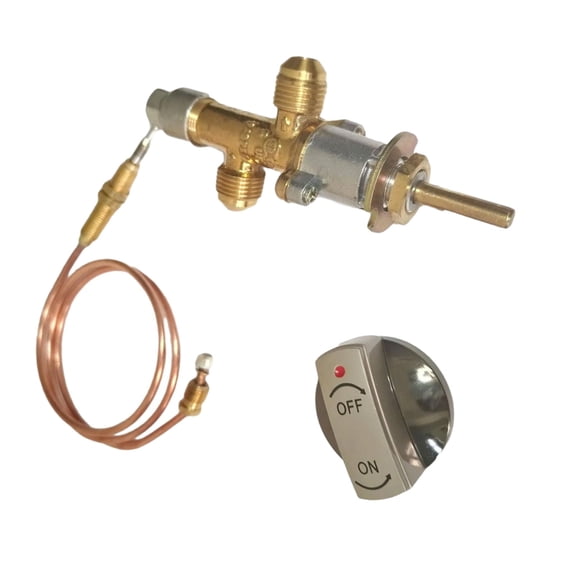 Propane Fire Pit Gas Control Adapter Regulator Kit Hose 60cm Thermocouple Flexible