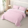 thumbnail image 3 of Erosebridal Kawaii Polkadots Twin Quilt Set for Girls, Chic Fashion Circle Twin Coverlet Set, 2pcs, 3 of 7