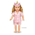 thumbnail image 5 of My Life As Pajama Fashion Set for 18-inch Doll, 3 Pieces Included, Pink & White Print, Unicorn Theme, 5 of 9