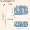 thumbnail image 4 of FORMRS Women Crossbody Purse with Chain Strap Vegan Leather Shoulder Handbag, Cartoon Easter Bunnies, 4 of 7