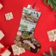 thumbnail image 4 of Siete Pequeños Monstruos Tema: Calcetines de Navidad, fino lino blanco para colgar en escaleras y chimenea, decoración navideña para el hogar, regalo de Navidad. 45cm × 32cm, 4 of 5