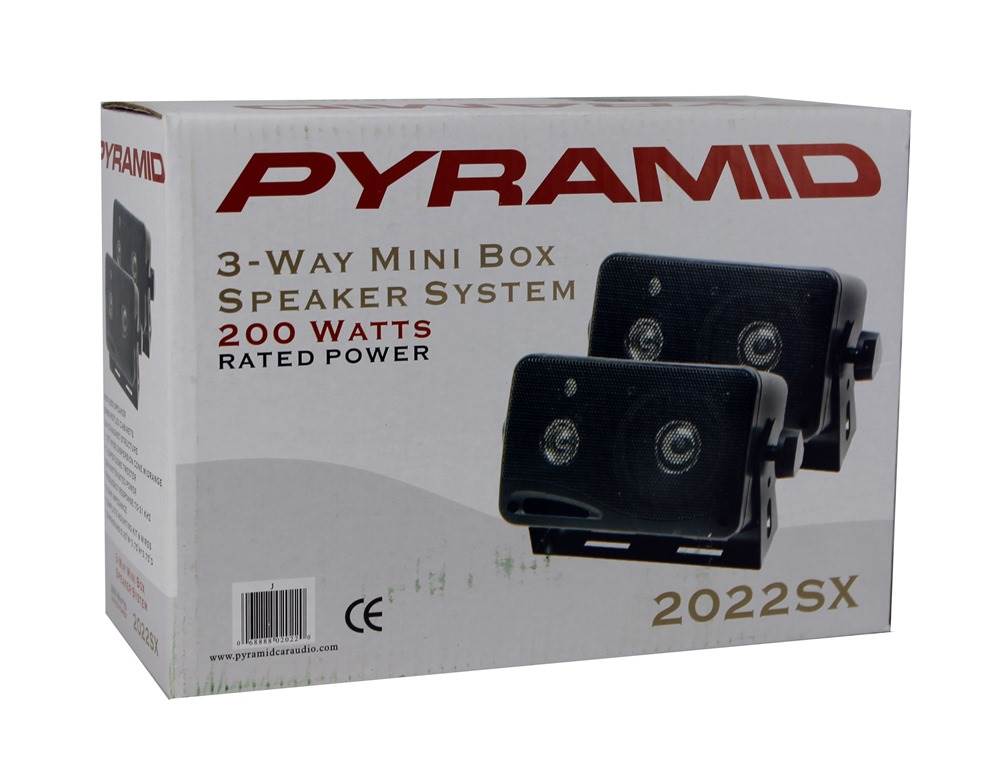 Pyramid 2022SX 200-Watt 3-Way Mini Box Speaker System - image 5 of 5