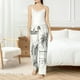 thumbnail image 4 of Balery Summer Vacation Scene With Camping Van Pantalones de pijama para mujer, pijamas ultraligeros, pantalones de estar por casa-Small, 4 of 6